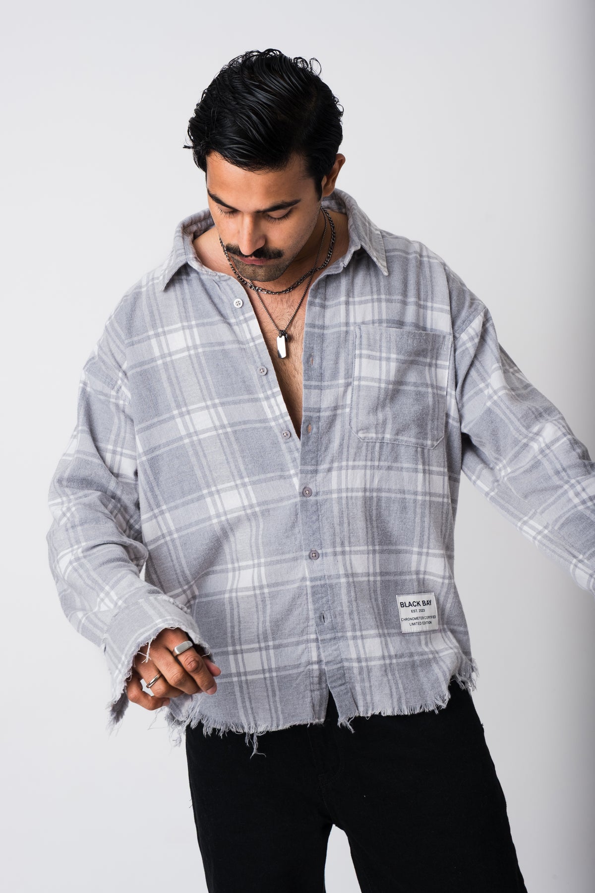THE RUIN DISTRESSED PLAID SHIRT