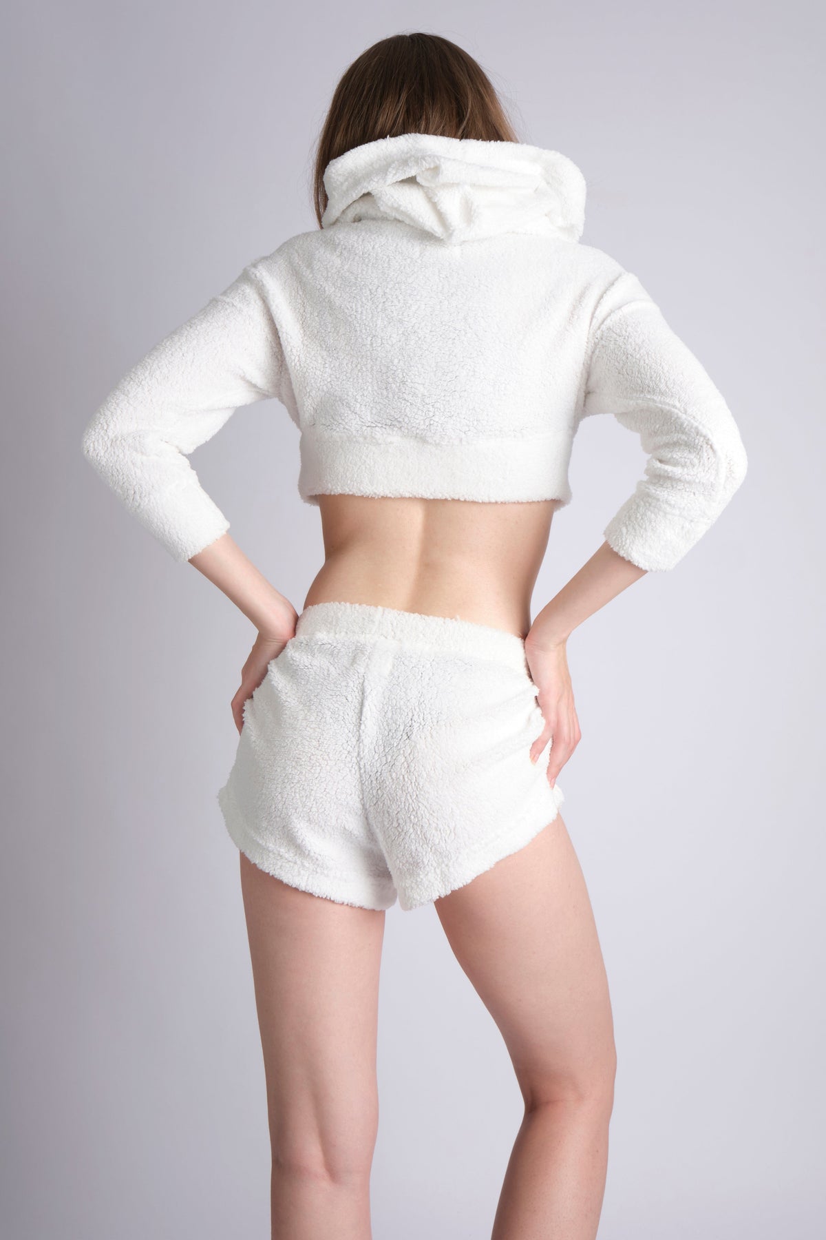 WHITE SHERPA CO-ORD SET