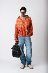 THE RIOT RAW EDGE PLAID SHIRT