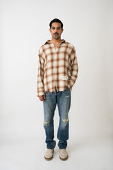 DESERT FADE FLANNEL RAW EDGE SHIRT
