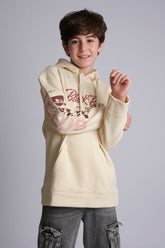 WEATHERED HOODIE IN BEIGE