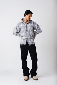 THE RUIN DISTRESSED PLAID SHIRT