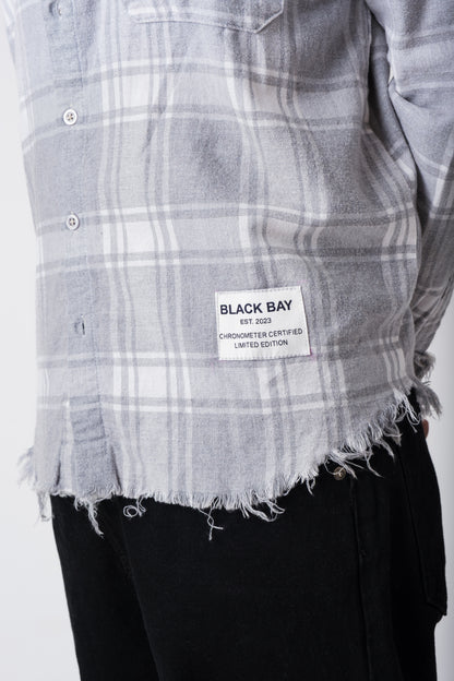 THE RUIN DISTRESSED PLAID SHIRT