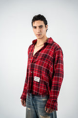 BLOODLINE PLAID RAW EDGE SHIRT 2.0