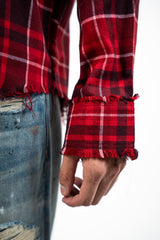 BLOODLINE PLAID RAW EDGE SHIRT 2.0