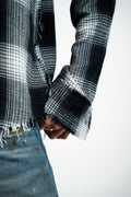 ECLIPSE PLAID RAW EDGE SHIRT