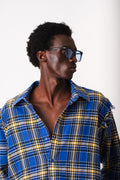 INDIGO OUTCAST FRAYED SHIRT