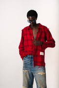 BLOODLINE FLANNEL RAW EDGE SHIRT