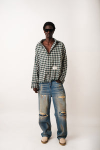 MOSS RIOT PLAID SHIRT