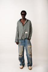 MOSS RIOT PLAID SHIRT