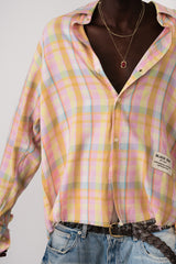 SORBIT RESORT SHREDDED PLAID SHIRT