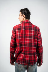 BLOODLINE PLAID RAW EDGE SHIRT 2.0