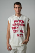 WHITE NOSTALGIA SLEEVELESS TEE