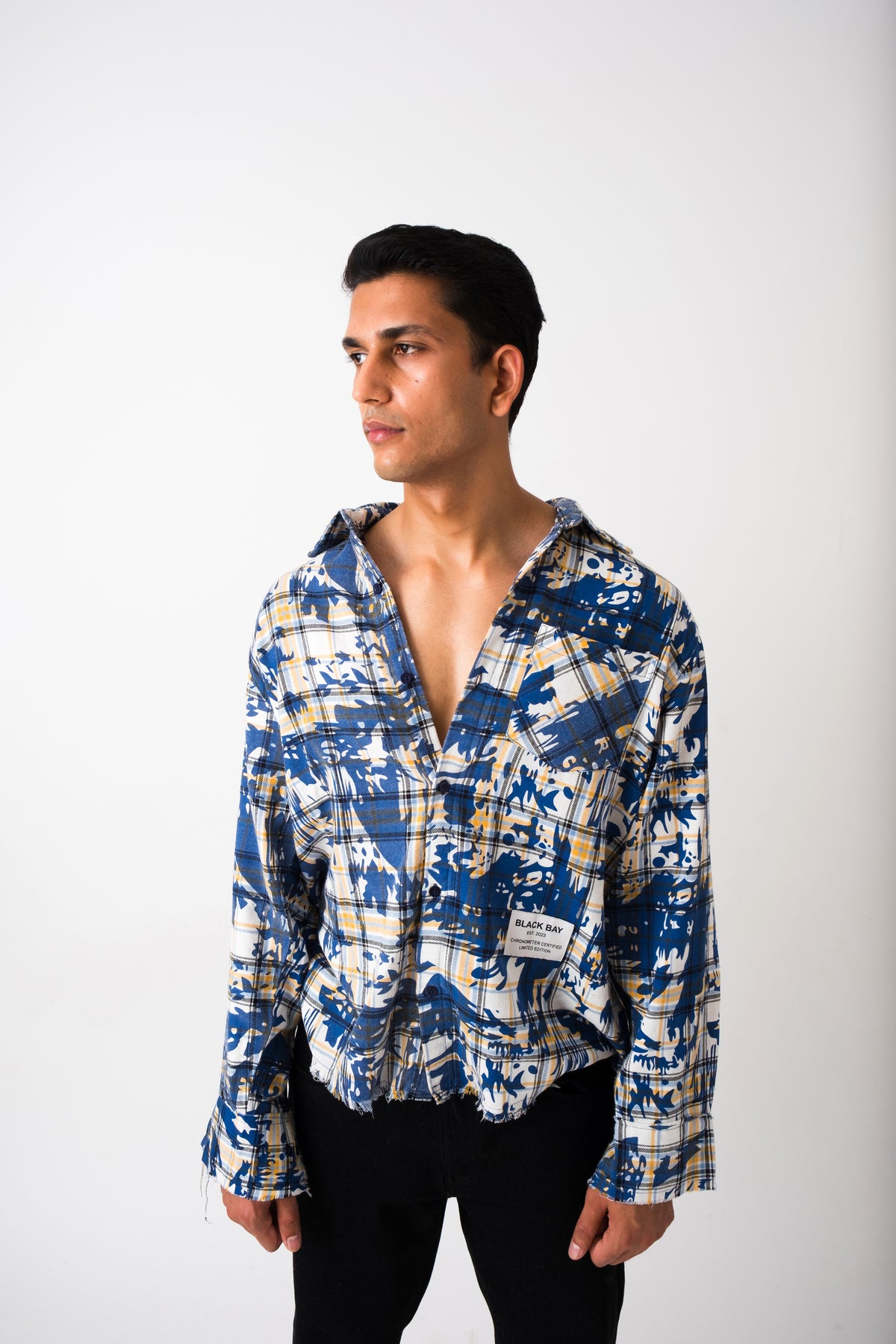 BLU CHAOS PLAID SHIRT