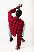 RED HAVOC RAW EDGE SHIRT