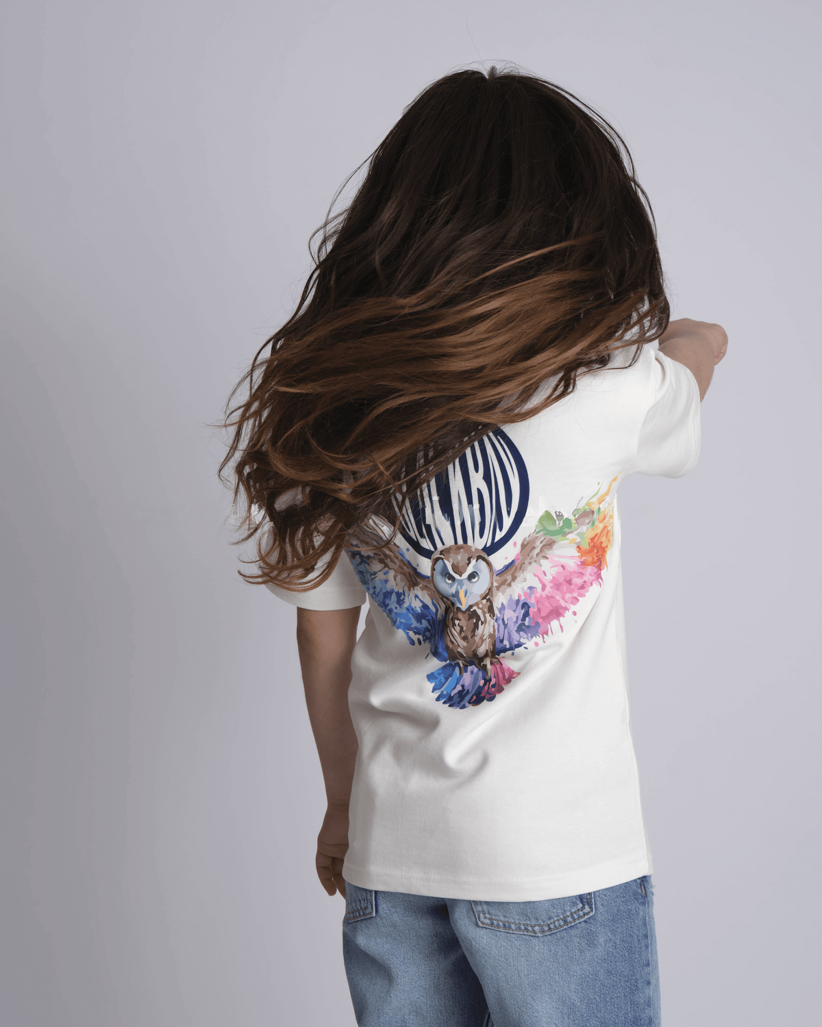 WHITE NOCTURNAL T-SHIRT, BLACK BAY CLUB KIDS
