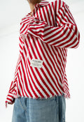 RED CÔTE FRAYED SHIRT