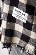 FRAYED NOIR PLAID SHIRT