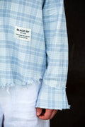 AMALFI BREEZE SHREDDED PLAID SHIRT