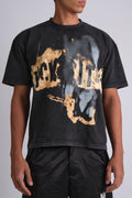F*CK IT BURNT GRAPHIC PRINT T-SHIRT