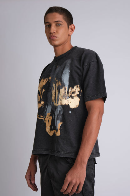 F*CK IT BURNT GRAPHIC PRINT T-SHIRT