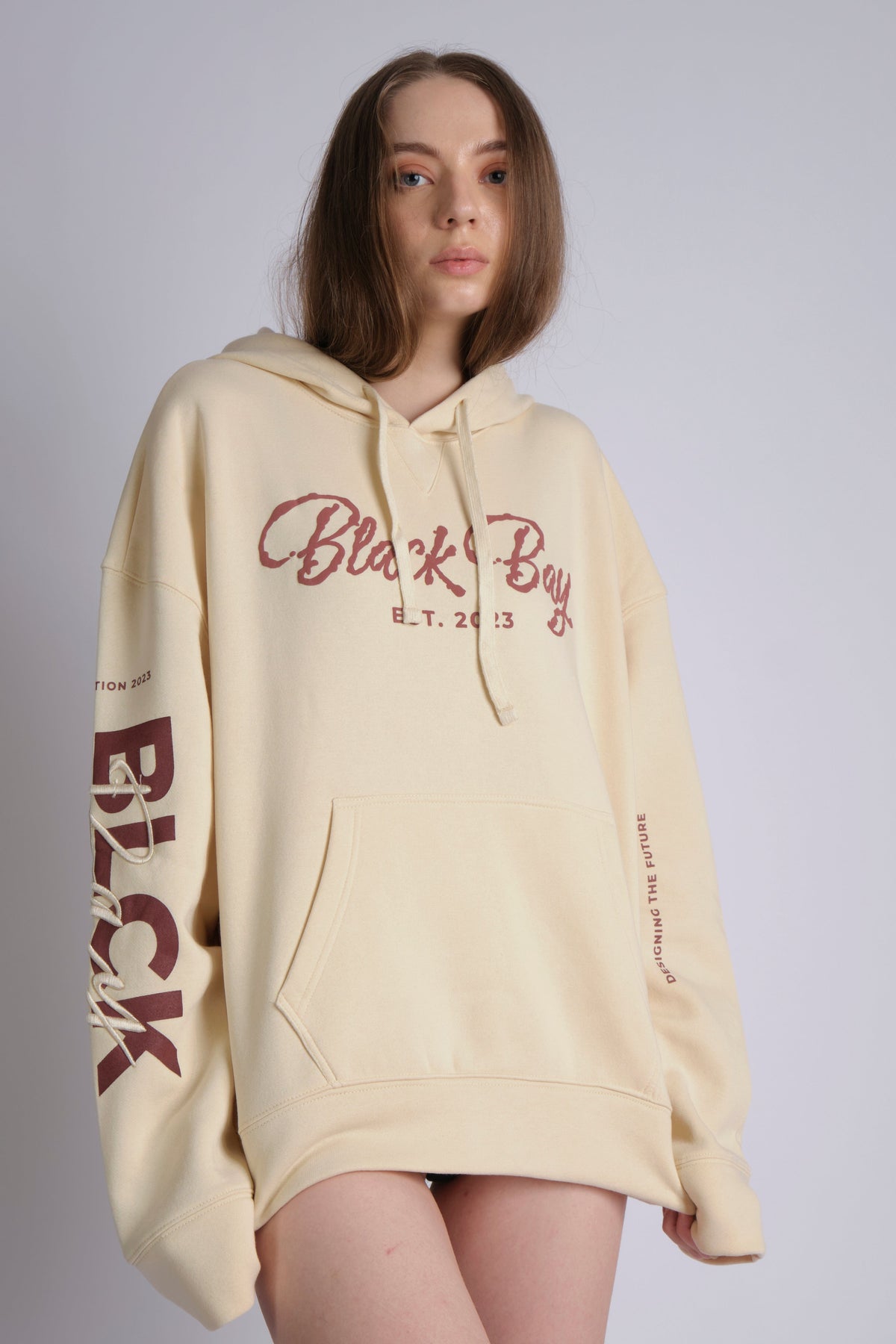 WEATHERED HOODIE IN BIEGE