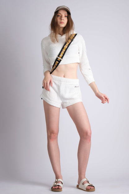 WHITE SHERPA CO-ORD SET