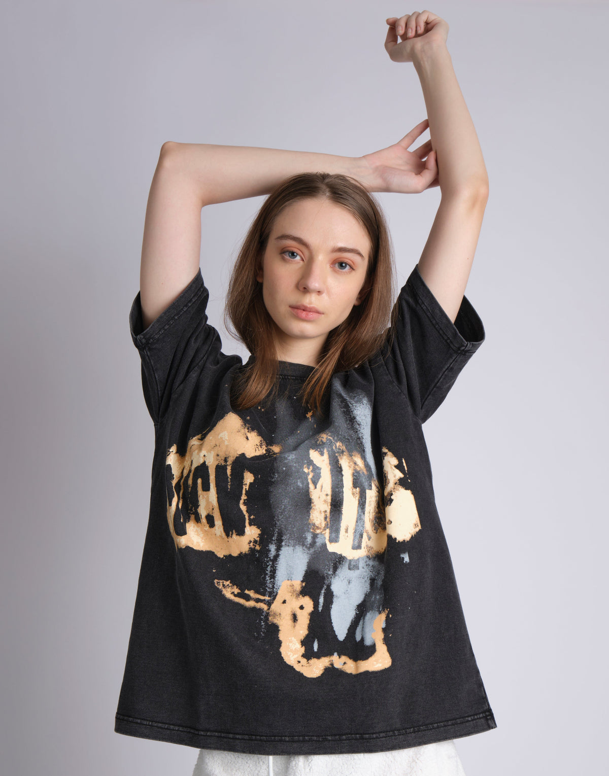 F*CK IT BURNT GRAPHIC PRINT T-SHIRT