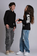 BASIC HOODIE BLACK KIDS