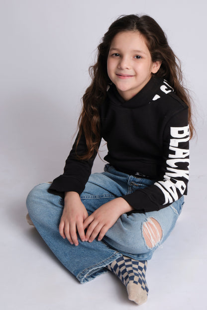 BASIC HOODIE BLACK KIDS