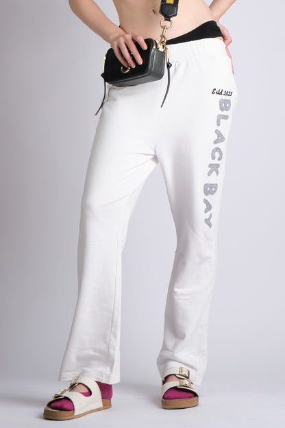 APPLIQUÉ WHITE JOGGERS