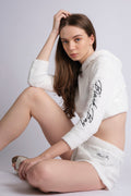WHITE SHERPA CO-ORD SET