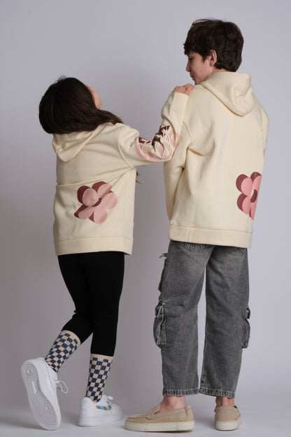 WEATHERED HOODIE IN BEIGE