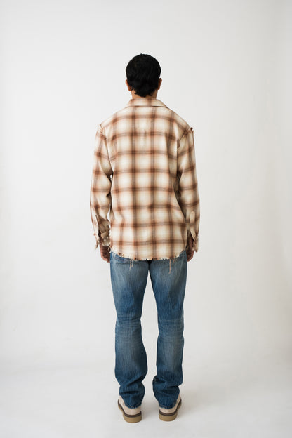 DESERT FADE FLANNEL RAW EDGE SHIRT