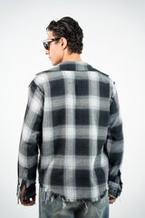 ECLIPSE PLAID RAW EDGE SHIRT