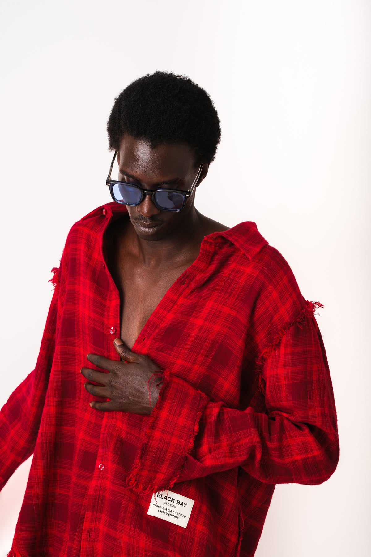 BLOODLINE FLANNEL RAW EDGE SHIRT