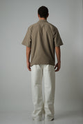 OLIVE LINEN SHIRT