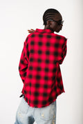 RED HAVOC RAW EDGE SHIRT