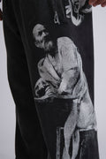 GRAPHIC-PRINT TRACK PANTS INSPIRED BY RENAISSANCE PAINTINGS