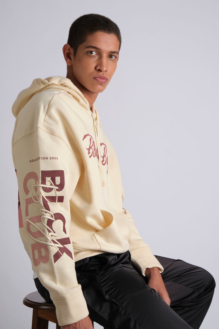 WEATHERED HOODIE IN BIEGE