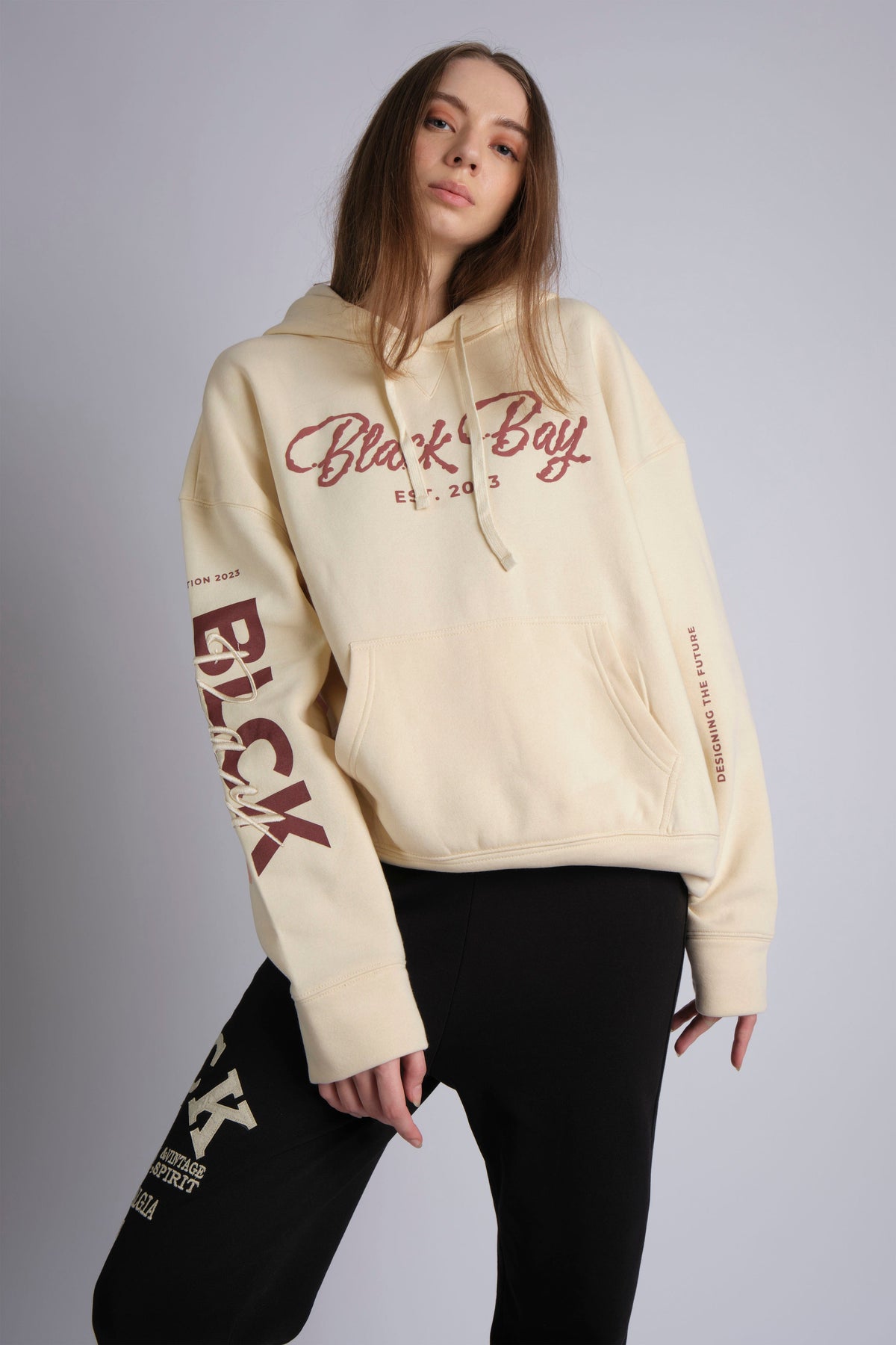 WEATHERED HOODIE IN BIEGE