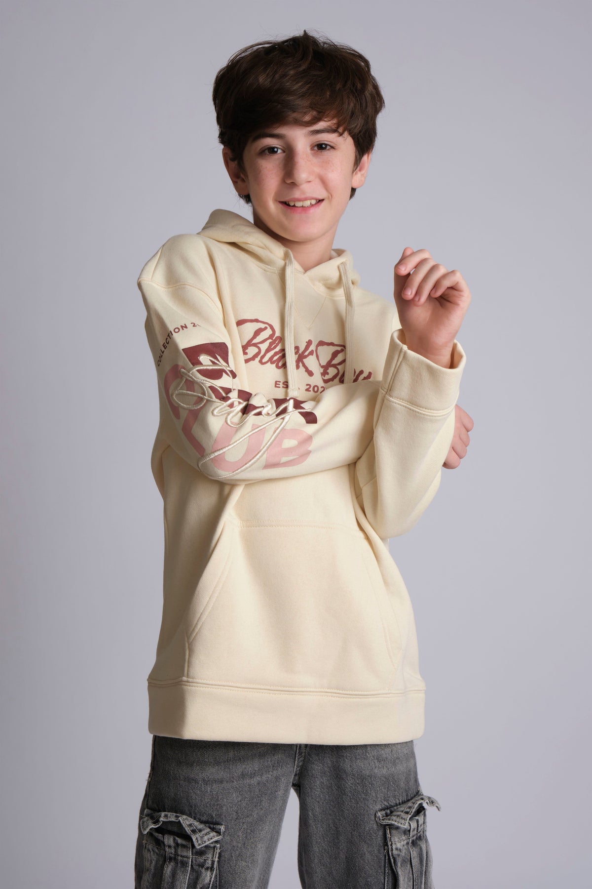 WEATHERED HOODIE IN BEIGE