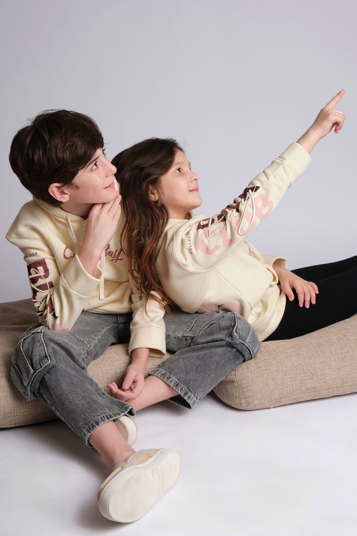 WEATHERED HOODIE IN BEIGE