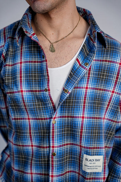 ROUGUE TARTAN RAW EDGE SHIRT