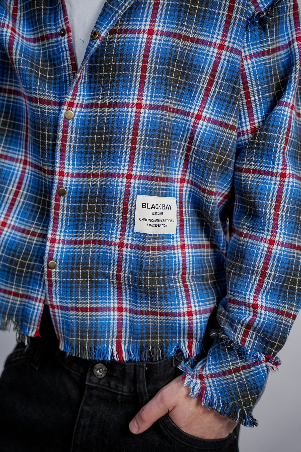 ROUGUE TARTAN RAW EDGE SHIRT