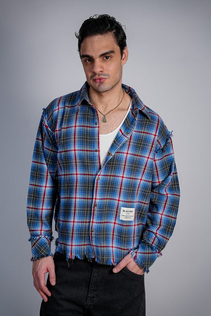 ROUGUE TARTAN RAW EDGE SHIRT