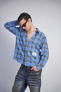 DYSTOPIAN CHECK RAW EDGE SHIRT