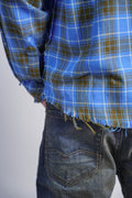 DYSTOPIAN CHECK RAW EDGE SHIRT