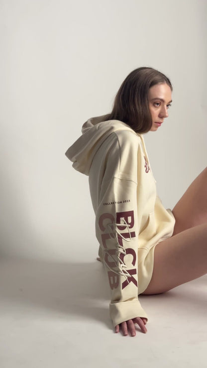WEATHERED HOODIE IN BIEGE